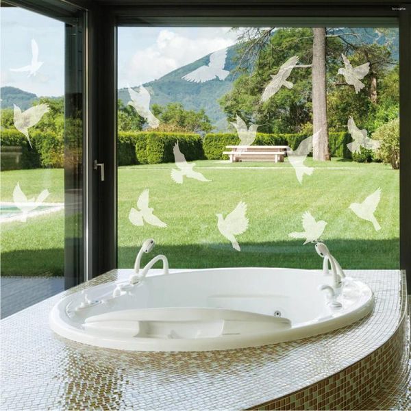 Pegatinas de ventana aves estáticas alerta de vidrio anti-colisión decoración del hogar se aferra de ventanas electrostáticas extraíbles pegatinas
