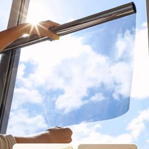Raamstickers sticker zonnebrandcrème en warmtisolatiefilm anti-peep glazen zonneschade eenrichtingsperspectief privacy voor balkon