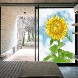 Pegatinas de ventana, película de girasol, mármol, estática, bloqueo de calor, vidrio, pegatina extraíble no adhesiva, Anti-UV para el hogar y la Oficina