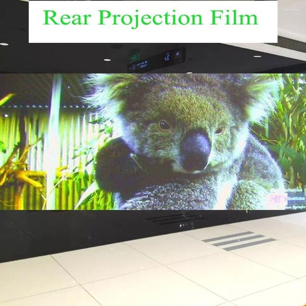 Autocollants de fenêtre SUNICE 1.52x2m 2 gras supérieur publicitaire holographique adhésif de film projection 3D écran pour exposition d'affichage de la boutique