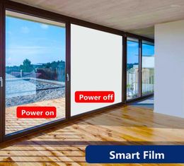 Window Stickers Sunice PDLC Smart Film Electric Switchable Partition Building Office Aangepaste maten met voedingscontrole