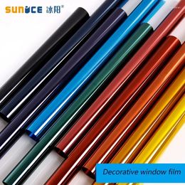 Window Stickers Sunice Premium Decoratie Tint Film 7 Kleuren Opties Glasontwerp Display Home Office 50 cm x 152 cm (20 inch 60 inch)