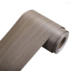 Autocollants de fenêtre épaissi auto-adhésif imperméable à l'eau autocollant de grain de bois pour haut-parleur porte meubles décoration mode gris bois paster