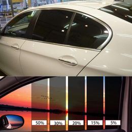 Window Stickers VLT 5/15/30/50% Heat UV Block Professionele Tint Adhesive Film Auto auto Blackout Sun Shade voor gebouw