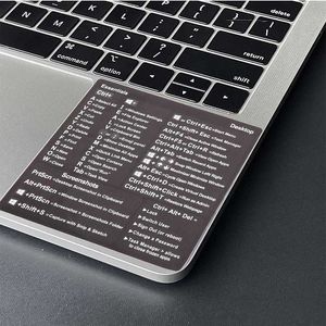 Autocollant de raccourci de clavier de référence pour PC Windows, Guide de référence rapide pour ordinateur portable et de bureau, autocollants amovibles