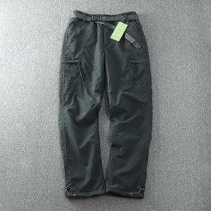 wind- en koudebestendige outdoor-pluche softshell-broek voor heren, rechte winter-casual broek, werkbroek met meerdere zakken