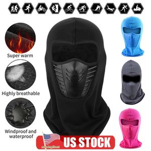 Winddichte fleece nek winter warme winddichte ski volledig gezicht masker koud weer