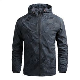 Veste coupe-vent hommes imperméable respirant Parka marque sport décontracté manteau de plein air mâle coupe-vent Hardshell coupe-vent veste hommes hauts 240123