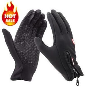 Gants sportifs extérieurs à l'épreuve du vent Gants de vélo de vélos chauds à tactile chaud