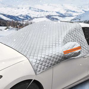 Voorruitafdekking auto sneeuwbekleding auto voorruit deksel sneeuwbeschermer ijs geblokkeerde voorruitbeschermer exterieur auto -accessoires