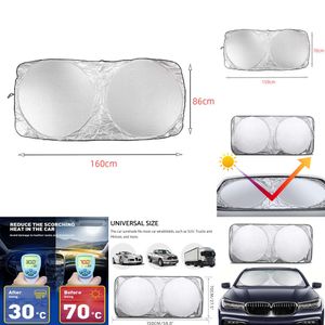 Pare-soleil pliable pour fenêtre avant de voiture, visière Voo S40 pour Toyota Prius, bloque les rayons UV, Protection thermique