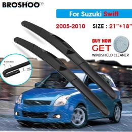 Limpiaparabrisas Escobilla De Limpiaparabrisas Para Suzuki Swift 21 "+18" 2005-2010 Limpiaparabrisas Escobillas Lavado De Ventana Ajuste Brazos Con Gancho En U Q231107