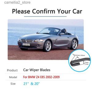 Windshield Wipers For BMW Z4 E85 2002 2003 2004 2005 2006 2007 2008 2009 Front Windshield Windscreen Brushes Wash Car Accessories Car Wiper Blade Q231109