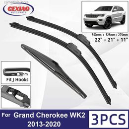 Ruitenwissers Voor Jeep Grand Cherokee WK2 2013-2020 Auto Voor Achter Wisserbladen Zachte Rubberen Ruitenwissers Auto Voorruit 22 "+ 21" + 11 "2019 Q231107