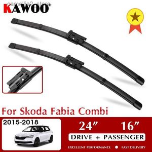 Essuie-glaces KAWOO balais d'essuie-glace de voiture pour Skoda Fabia Combi 2015-2018 pare-brise pare-brise lavage de fenêtre 24 