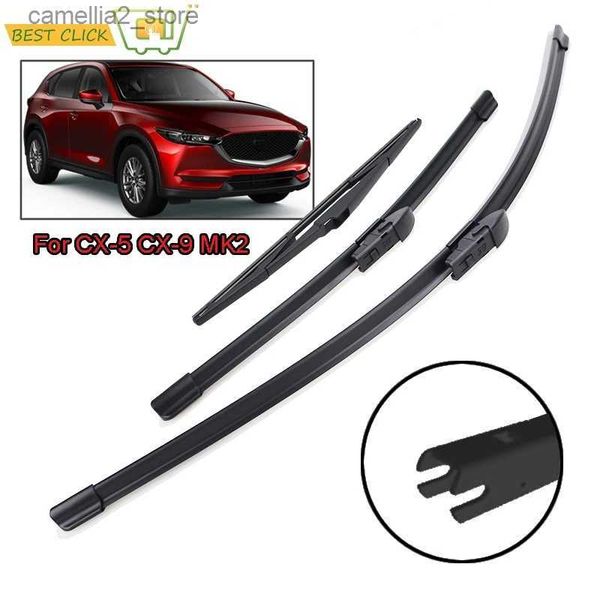 Limpiaparabrisas Misima Juego De Escobillas De Limpiaparabrisas Para Mazda CX-5 CX-9 MK2 Limpiaparabrisas Delantero Y Trasero 2016 2017 2018 2019 2020 Q231107