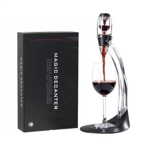 Wine Airator Decanter gieter met vacuümstopper Red Air Set zeef Basis Basis Travel Bag 240419