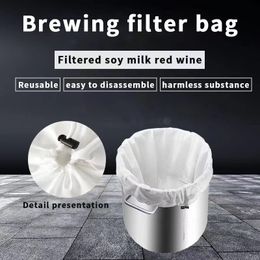 Sac à filtre à brassage à vin, séparation des résidus de jus, sac de filtre en polyester, filtration en tissu de fil en maille liquide