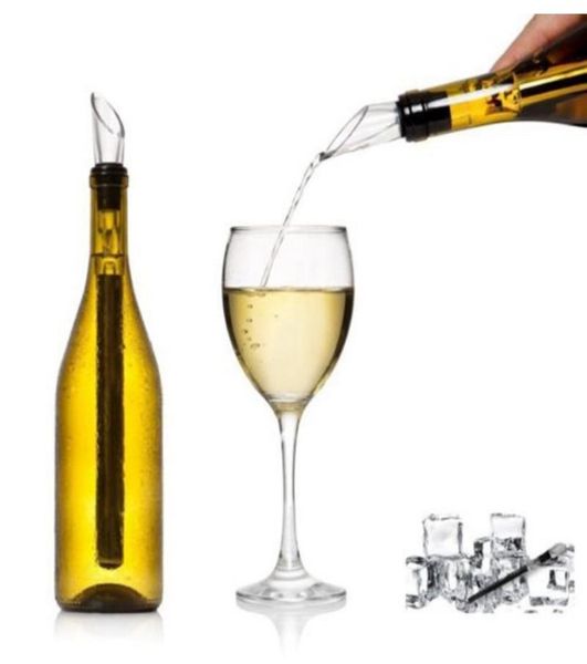 Enfriadores de vino Stick Enfriadores de botellas de acero inoxidable Chill Chill Cool Rod Pourer2538183