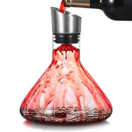 Wine Decanter ingebouwde beluchter schenker karaf rode handgeblazen kristalglas accessoires Depanters 1500 ml 240419