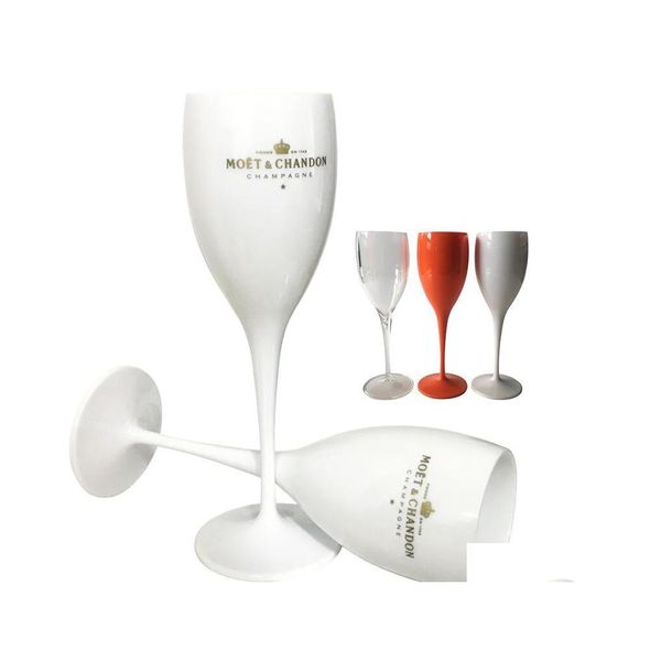 Copas de vino 1 fiesta Champagnes blancos Coupes Cóctel Cerveza Whisky Flauta de champán Inventario Venta al por mayor Entrega de entrega Home Garden Kit Dhfoa