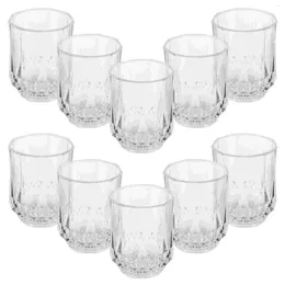 Verres à vin 10 pièces coloré S ananas support de verre tasse à paillettes Flash jus eau blanche épais gargarisme enfant