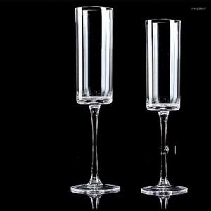 Wijnglazen 100-250 ml Champagne Flutes Glass Kristallijne Luxe Wedding Party Kerst Goblet Crystal Rhinestones Design