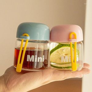 Wijnglazen 150 ml glazen water flessen Japanse stijl creatieve hittebestendige mini -bekers mode draagbare beker