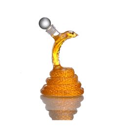 Verres à vin 150ml petite taille serpent animal en forme de nouveauté conception bouteille de vin sans plomb soufflé à la main carafe à whisky pour liqueur Scotch Bourbon 221110