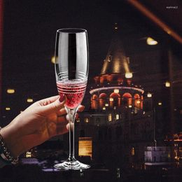 Verres à vin 170 ml Cocktail de champagne en verre à la main simple pour les fêtes à domicile