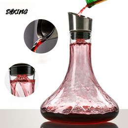 Wijn Glazen 1800 ML Handgemaakte Loodvrij Kristal Glas Grote Rode Quick Decanter Huishoudelijke Dispenser Pot Set Ijsberg 230706