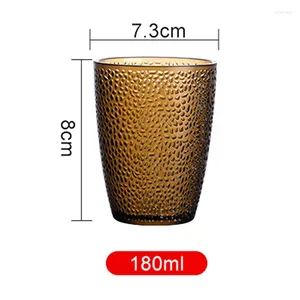 Verres à vin en diamant coloré de 180ML, incassable, en acrylique de qualité supérieure, pour Bar, jus de fruit, verres pour boissons au Restaurant