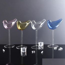 Wijnglazen 1 pc vogelglas transparante vogelvormige cocktail lood- Hoge plank Cup bar drinkware drop levering home tuin keuken din otkj6