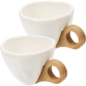 Verres à vin 2 pièces tasse à café tasse en céramique tasses à Cappuccino pour hommes petites tasses à boissons récipient d'eau