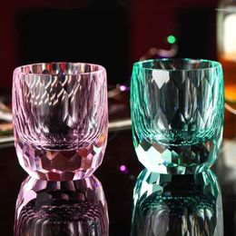 Copas de vino 200 ml Copa de whisky de cristal Edo Molienda y grabado hechos a mano Vidrio Herramientas de lujo Regalos de negocios de alta gama Tazas de cerveza