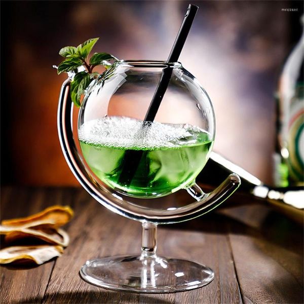 Verres à vin 2023 Vends Design Bar Creative 330ml Round Globe Shape Vintage Cocktail Glass Cup