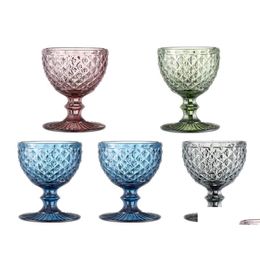 Copas De Vino 240 Ml 300 Ml 4 Colores Estilo Europeo Lámpara De Vidrieras En Relieve Copas Gruesas 5177477 Entrega De Gota Hogar Jardín Cocina D Dhz9Y