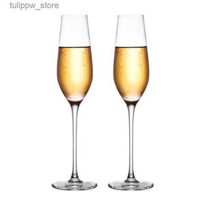 Wijnglazen 2 stuks Champagneglazen Heldere kopjes Bubble Wine Tulp Cocktail voor Keuken Bar Feestcadeau Trouwjurk Wijnglazen Loodvrij L240323