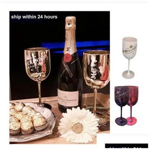 Vers de vin 2pcs Noël célébrer une fête de champagne blanc inonbre blanc coupées cocktails gobelet acrylique élégant drop délivre otdao