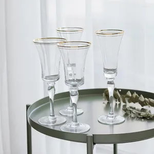 Wijnglazen 2 stks kristal goblet familie Franse stijl champagne beker phnom penh zoete glas sprankelende bruiloft