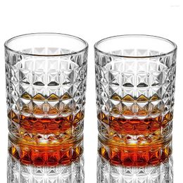 Verres à vin 2pcs / cocktail Set Creative Brinking Cup Wit Box Transparent Water Glass Red for Home Bar Party