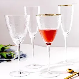 Verres à vin 300-400 ml motif marteau conique gobelet coloré or peint rouge coupe de champagne mode festival familial banquet verres