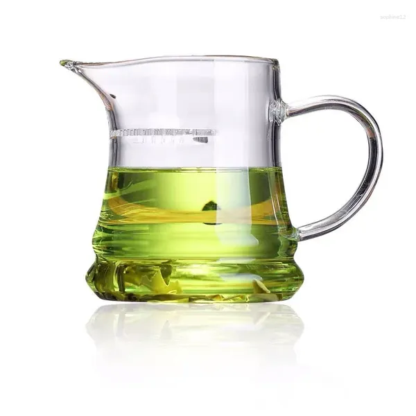 Casas de vino 300 ml de té de té tetera resistente al calor con infusor de la leche con punta del filtro bucal separador