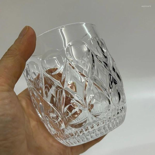 Verres à vin 320 ml de café tasses whisky verre gobelet cocktail butin drinkware dynamique bouteille d'eau bouteille transparente tasse