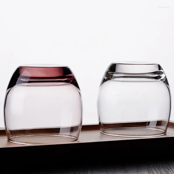 Verres à vin 320 ml tasse en verre maison Drinkware créatif Simple luxe rince-bouche spécial Transparent brosse à dents rinçage Botella De Agua