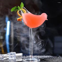 Verres à vin 4 pièces 150Ml créatif oiseau forme Cocktail gobelet verre personnalité moléculaire fumé fête Bar tasse à boire jus