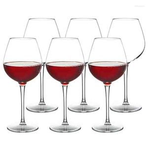 Verres à vin 4 Pcs 480 ml Trtian Verre Ensemble En Plastique Réutilisable Verres À Pied Sans BPA Incassable Tasses Rouges Pour La Maison Fête De Mariage Utilisation En Plein Air