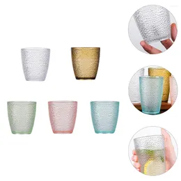 Verres à vin 5 pièces, tasse de bière de fête, tasse de boisson de Cocktail à l'ancienne, tasse d'eau en acrylique pour enfant