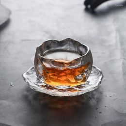Verres à vin 50ml, tasse à thé japonaise faite à la main, Kungfu mat Transparent, 1 pièce