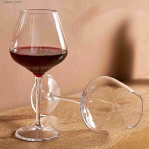 Wijnglazen 530ml herbruikbaar ic rode wijnglas van melamine kunststof zonder bisfenol A EA transparante glazenset onbeschadigd L240323